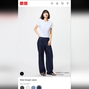 Uniqlo Dark Blue Women's Flare Jeans